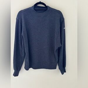 Alo Freestyle mock neck sweatshirt with raw edge detail